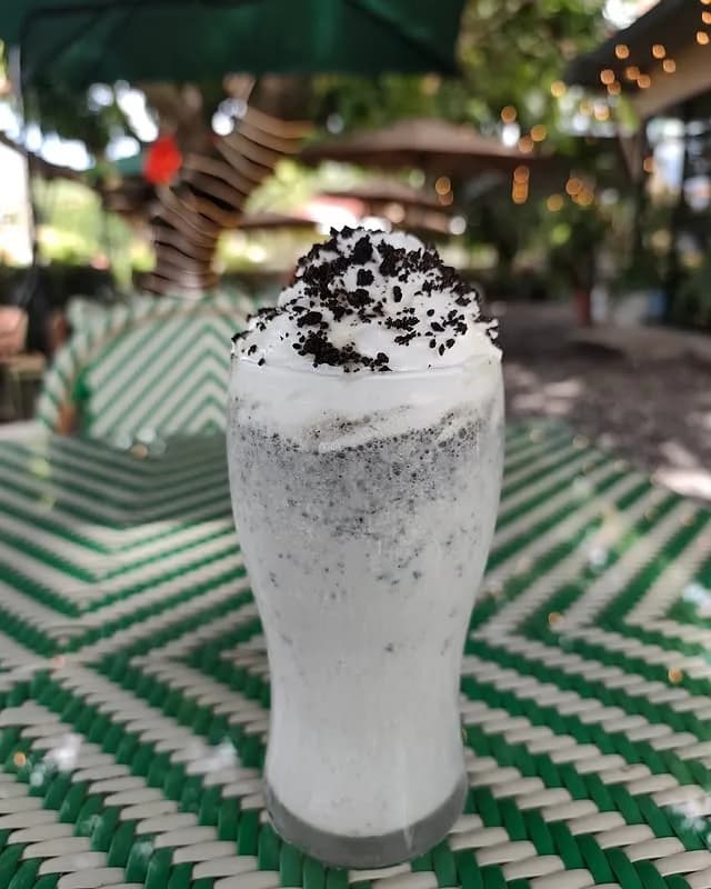 Cookies and cream frappe served at La Veranda Cafe